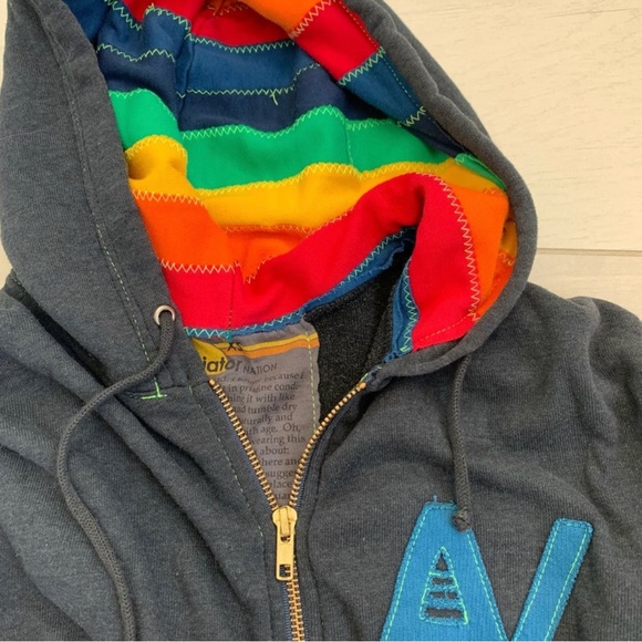 Aviator National RARE/DISCONTINUED rainbow hoodie🌈 - Picture 3 of 6